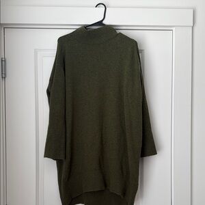 A New Day Green Cowl Neck Sweater Oversized Knit